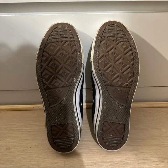 Custom Converse Black Crocodile Leather Studded Tongue - Picture 5 of 6